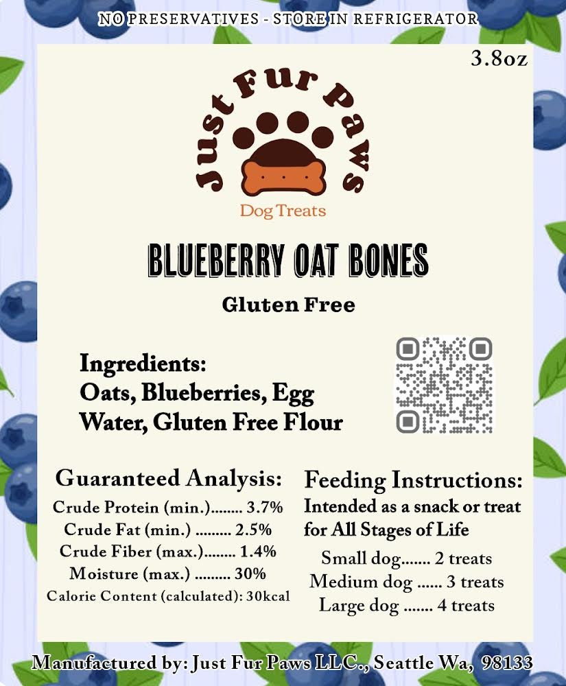 Blueberry Oat Bones
